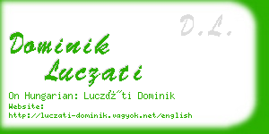 dominik luczati business card